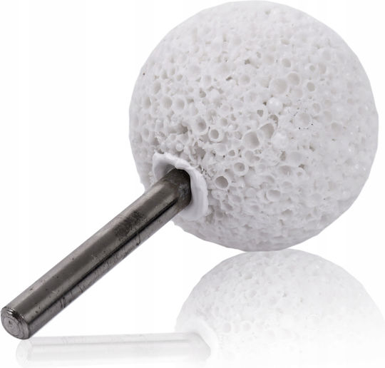 Ball Shaped Pumice Grinding Wheel Roughening Tires 40 Mm Shaft