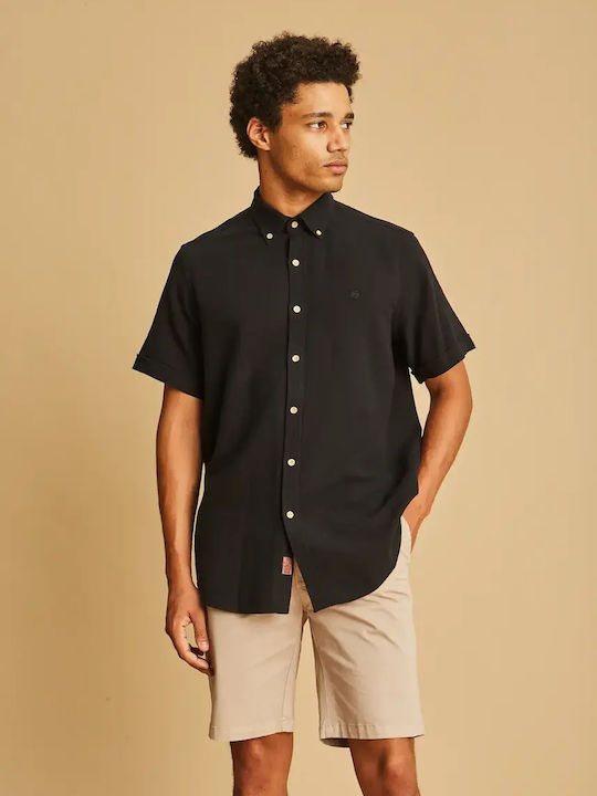 Short Sleeve Shirt in Regular Fit Black