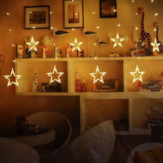 Christmas Waterproof Illuminated Plastic Star Warm White