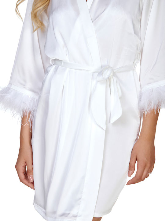 Comfort Summer Bridal Women's Robe White Bride