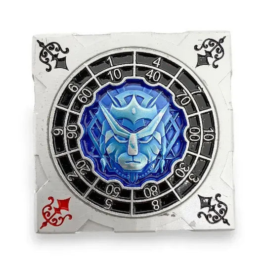 Suegao 7-in-1 Metallischer Würfel-Spinner Würfel D4-D20 Tischrollenspiele Silber Blau