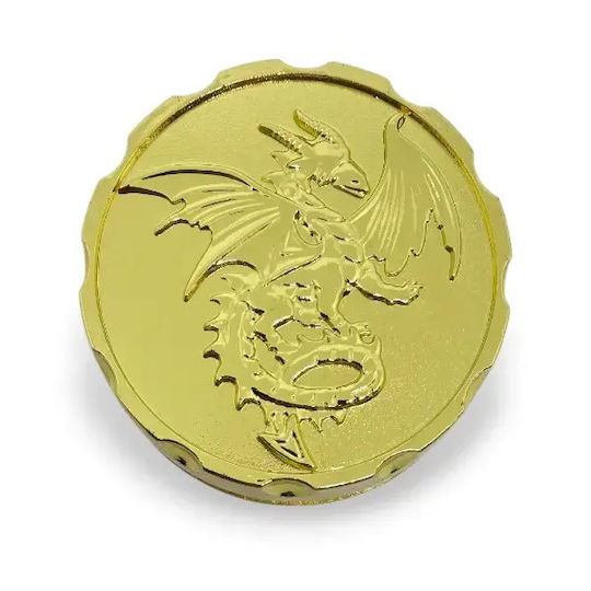 Suegao 3D Metallischer Roulette D20 Würfeltisch Rollenspiele & Miniaturenkriegsspiele Gold Schwarz