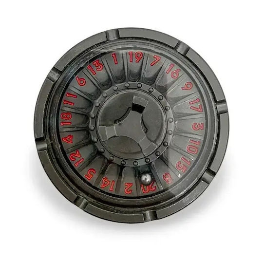Suegao 3D Metallisches Roulette D20 Würfeltisch Rollenspiele & Miniaturenkriegsspiele Schwarz Rot