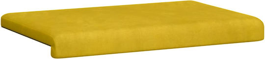 vidaXL Velvet Sofa Cushion Yellow 38x60cm