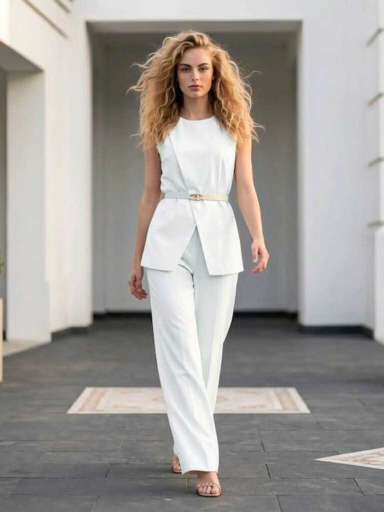 Damen Weißes Set mit Hose