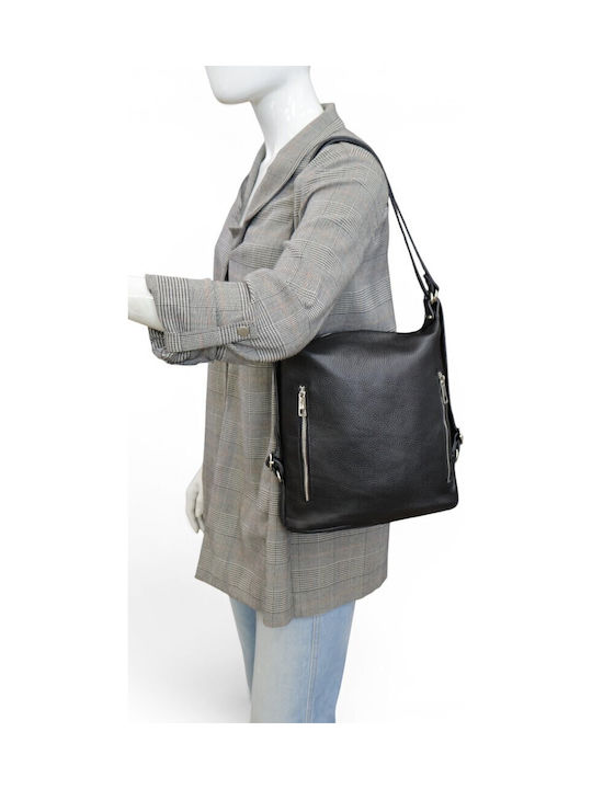Passaggio Leder Damen Schultertasche Taupe