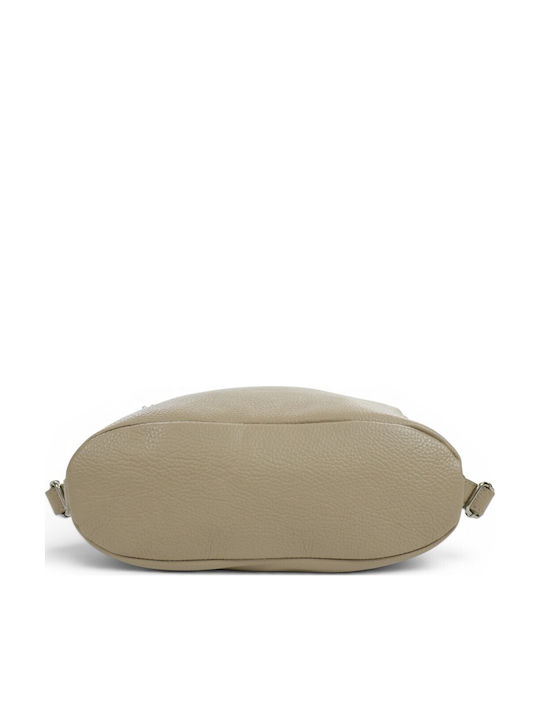 Passaggio Leder Damen Schultertasche Taupe