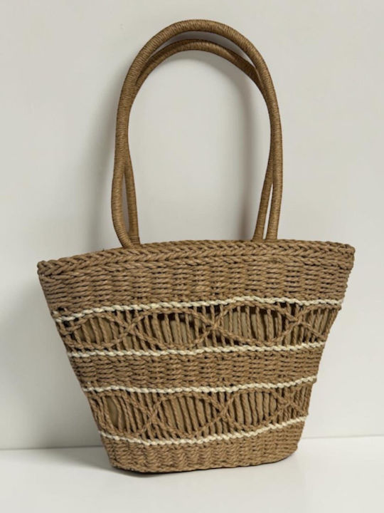 Straw Women's Shoulder Bag Brown
