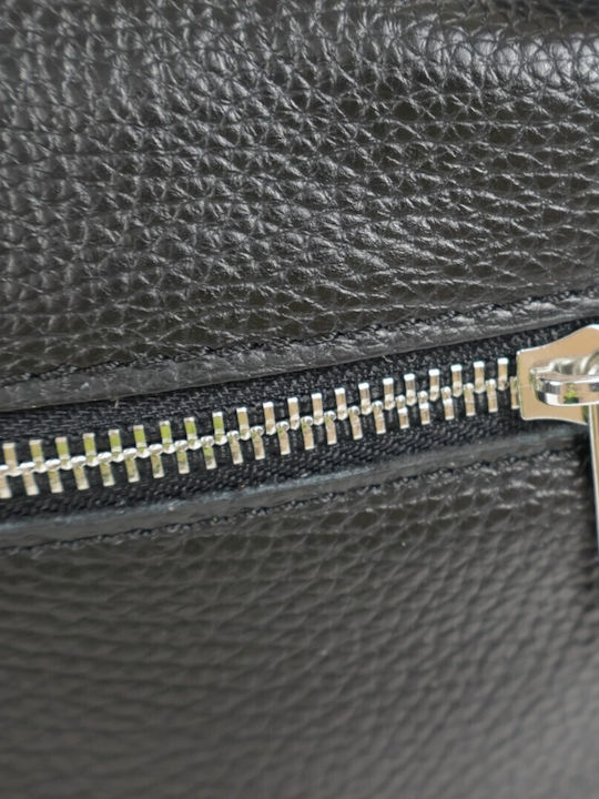Leather Women's Shoulder Bag Black