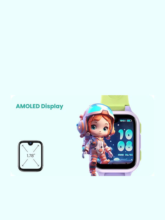 Kinder-Smartwatch 4G Mit GPS Und Kamera Blau