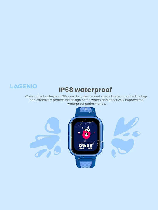 Kinder-Smartwatch 4G mit GPS & Kamera Schwarz