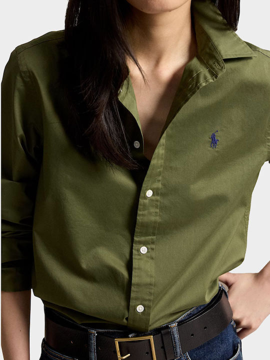 Shirt Long Sleeve Women's Shirt Olive