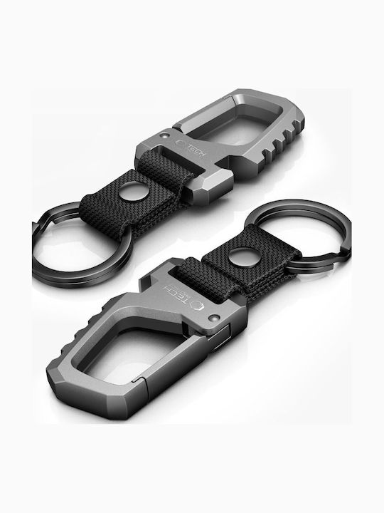Tech-protect Slidelock Keychain Black Gray Tech-protect Slidelock Keychain Black Gray