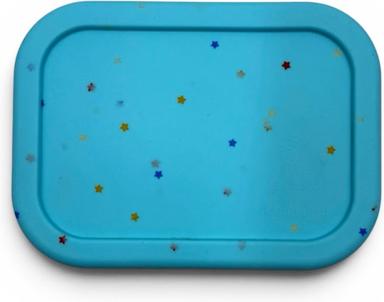 Dodo's Land Kids Food Container Made of Silicone 0.8 Litre Blue 18.6 x 13.8 x 6.5 cm