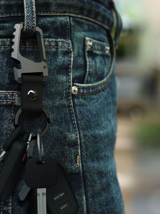 Tech-protect Slidelock Schlüsselanhänger Schwarz Grau