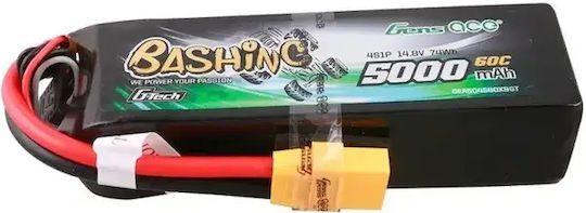 Gens Ace Baterie Li-Po 14.8V 5000mAh 60C 4S XT90 pentru Vehicul RC