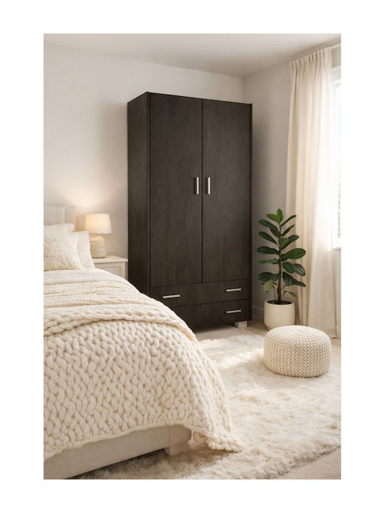 Δίφυλλη Ντουλάπα Wenge 85x50x180cm
