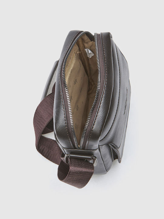 Geantă de umăr / tip crossbody maro pentru bărbați