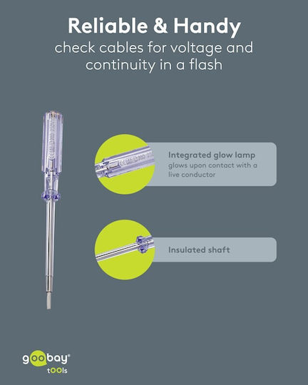 Goobay Spark Detecting Electrician Screwdriver Long with Length 190mm