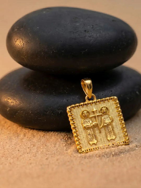 Kinder Amulett Kinder Amulette Doppeltes Gold 9K 056015