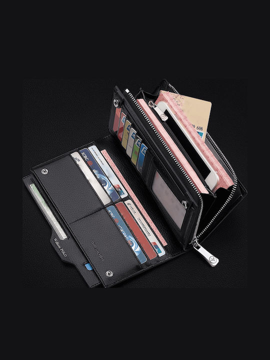 Leder Herrenbrieftasche Schwarz