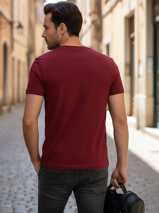 Valento Männer Werbebekleidung T-Shirt Kurzärmelig Lotto Rotes