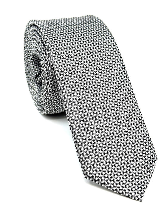 Legend Accessories Legend Accessories Herren Krawatten Set mit Mustern in Silber Farbe