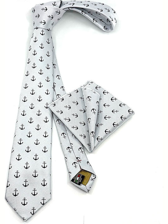 Legend Accessories Set Cravate Bărbați Tipărit Argintiu