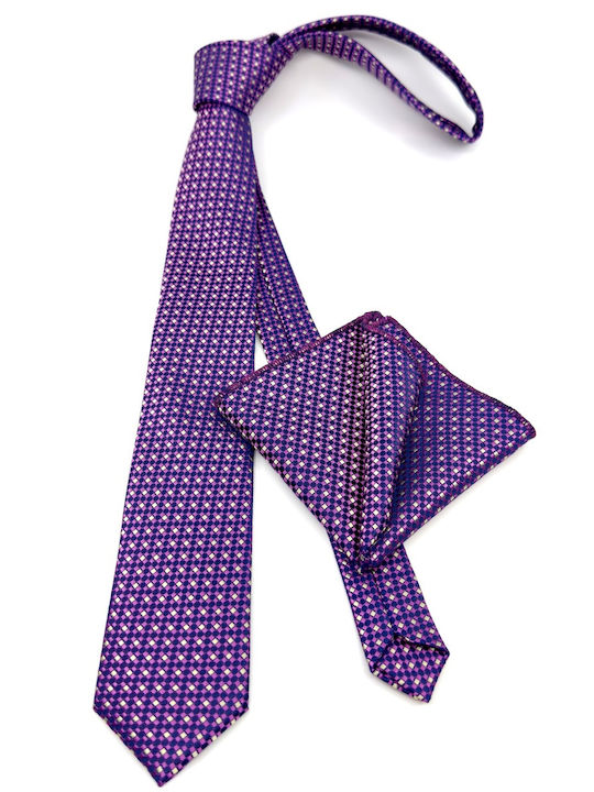 Legend Accessories Legend Accessories Herren Krawatte Mit Gedrucktem Muster In Flieder Farbe