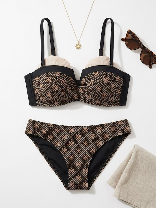 Set Bikini Μαύρο/χρυσό
