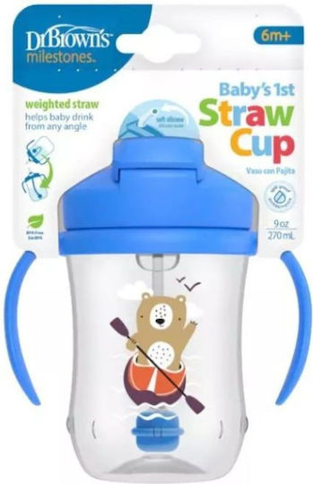 Dr. Brown's Children’s Plastic Blue Cup 270ml for 6m+