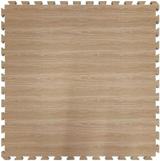 Olympus Sport Δάπεδο Παζλ Γυμναστηρίου Μαύρο 100x100x2.5cm 1τμχ
