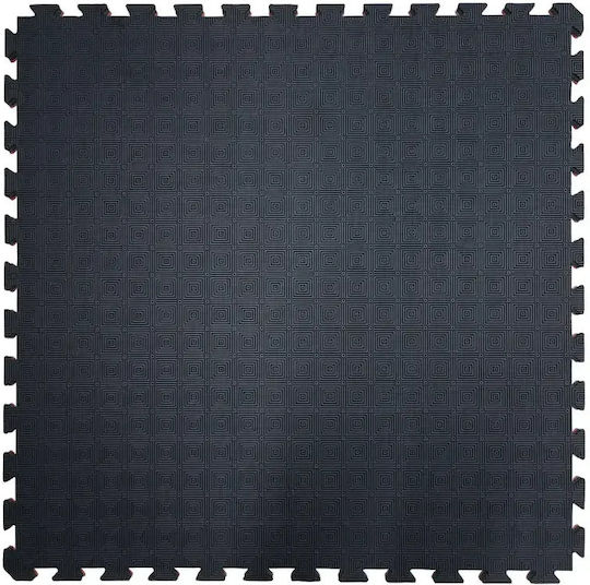 Olympus Sport 763712833.2.5cm Schwarz Gelb Gymnastikmatte Beidseitig 100x100x2.5cm 1 Stück