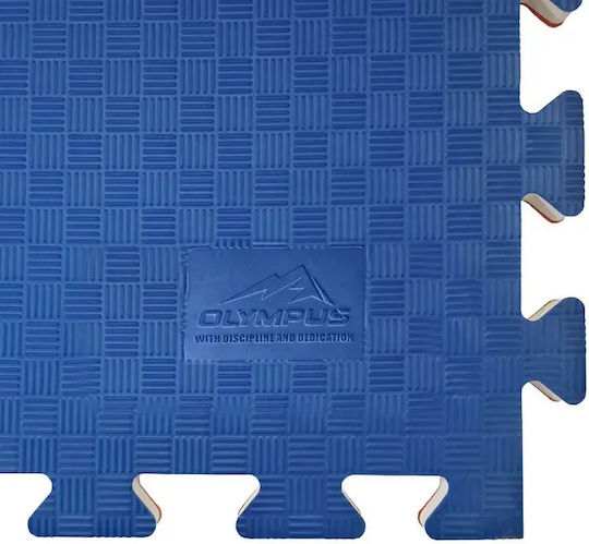 Olympus Sport Gym Puzzle Mat Double Sided Red/Blue 50x50x2.5cm 1pc