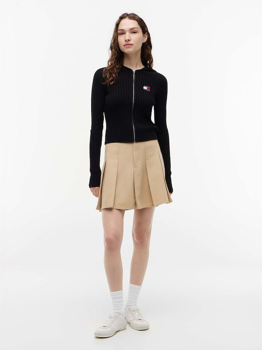 Дълъг Дамски Суитшърт С Худи Tommy Jeans Tjw Hood Zipper Rib
