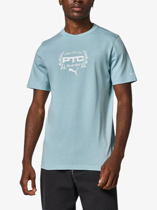 Графичен спортен T-shirt Син