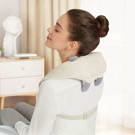 Hoco Neck and Body Massage Device with Infrared Heat Beige