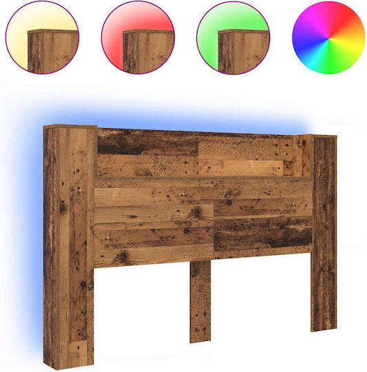 vidaXL Tăblie de pat din lemn maro 160x103.5cm