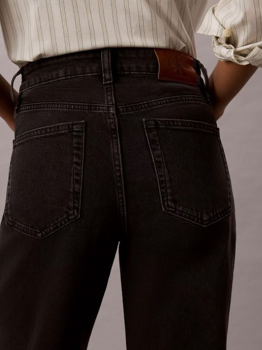 High Rise Women's Jean Pants in Slim Fit Black