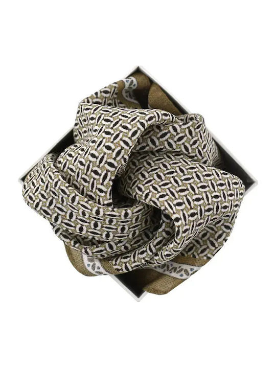Men's Silky Brown Pocket Handkerchief