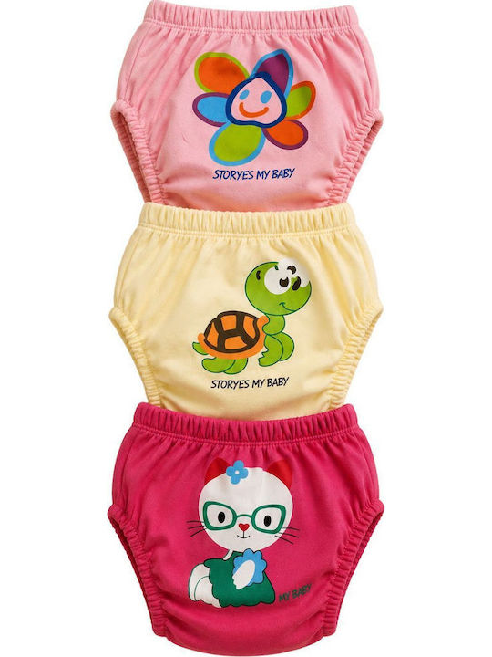 Poopes Set Kids Underwear Potty Training Pants 3 Pieces Multicolour