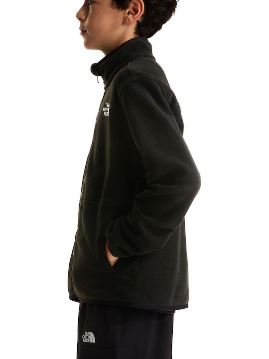 Kids Fleece Cardigan Teen Glacier Full Zip In Glacier