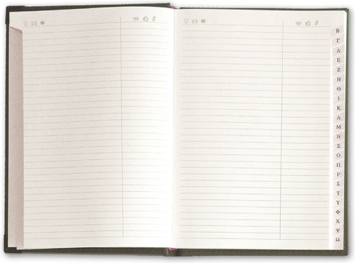 adBook Phone Book Grey 14x21cm