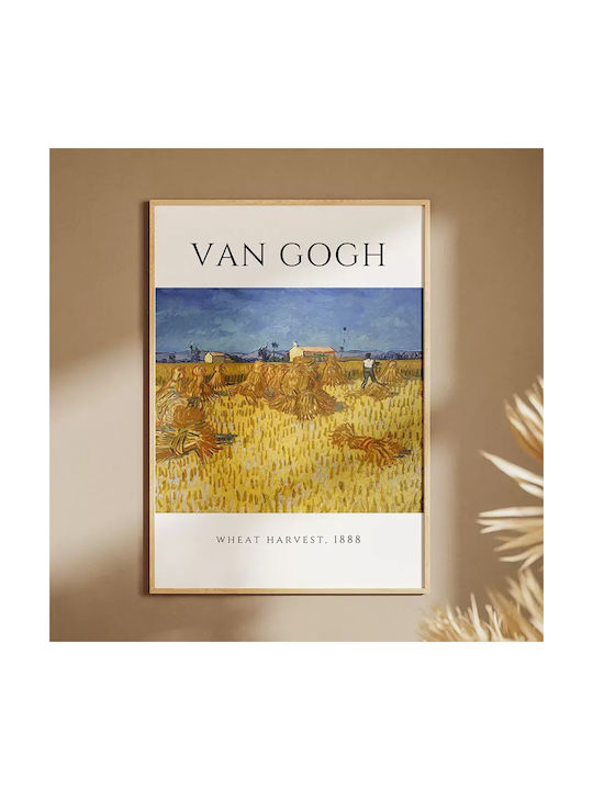 Poster Van Gogh Wheat Harvest Art097 40cm X 50cm-56043pd156707