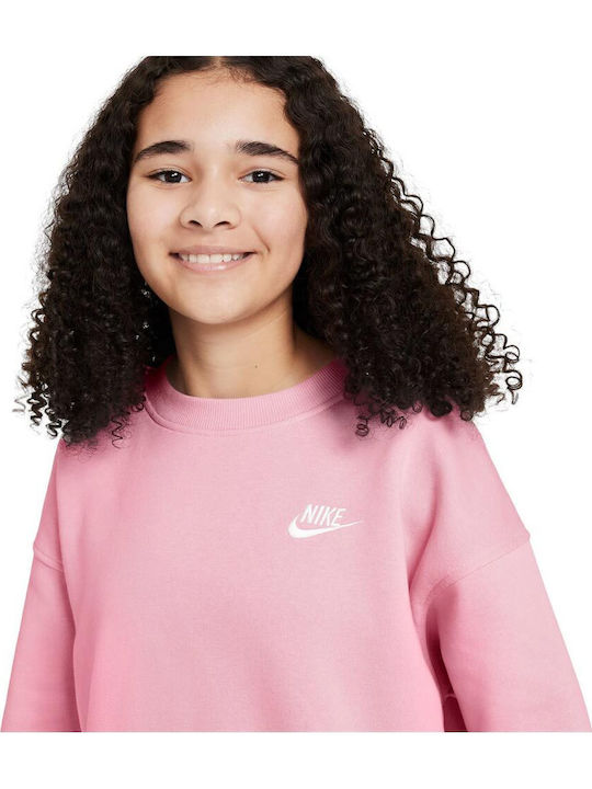 Fleece Kids Sweatshirt Pink Nsw Club