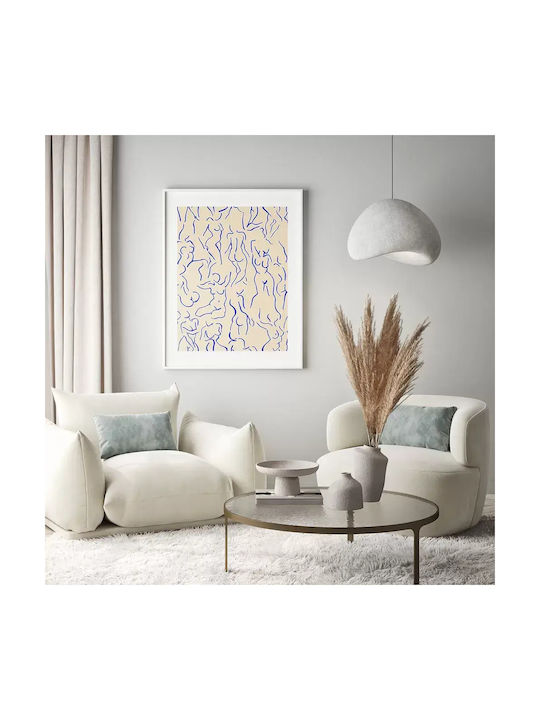 Poster Matisse Blue Lined Bodies Art023 40cm X 50cm-55987pd156876