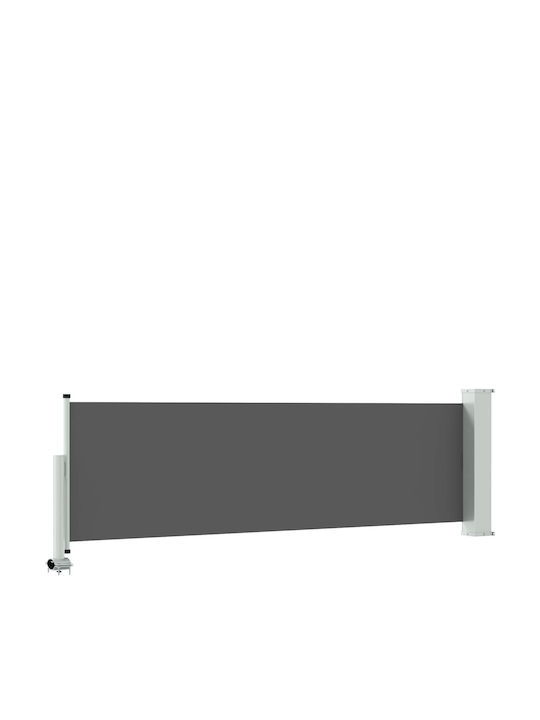 vidaXL Seitliche Markise Terrasse Grau 0.8x3m