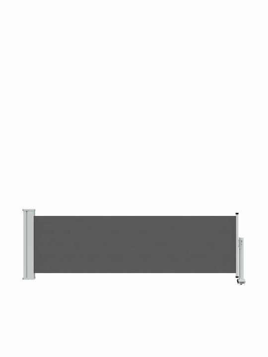 vidaXL Seitliche Markise Terrasse Grau 0.8x3m