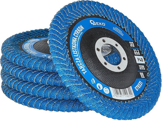 Disc de șlefuire cu lamele din zirconiu 125mm P40