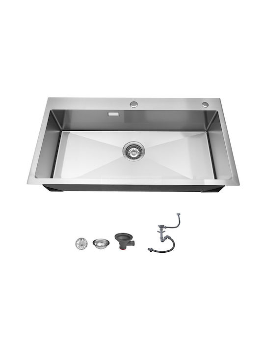 Vevor Ένθετος Νεροχύτης Inox Μ85xΠ45cm Γκρι
